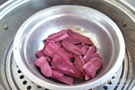 小米紫薯圆子粥