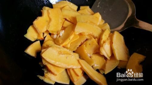 清炒南瓜片的做法