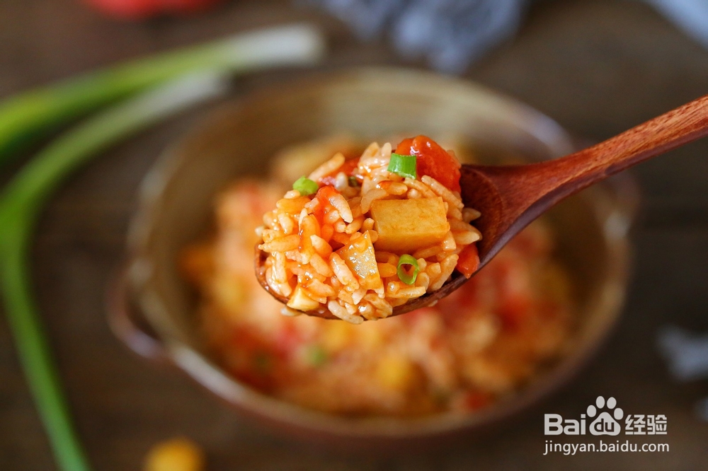 开胃番茄土豆烩饭的做法教程