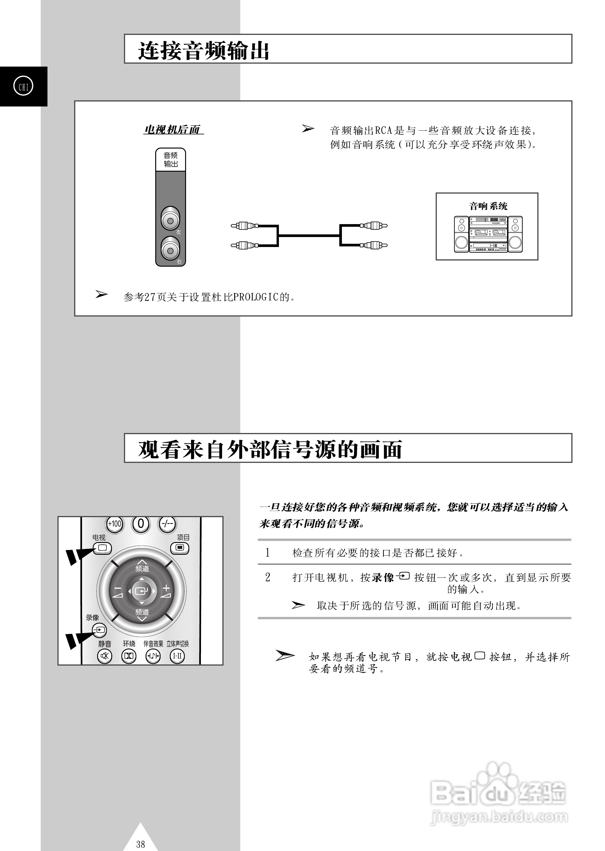 三星SP43T6背投影彩色电视机使用说明书:[4]