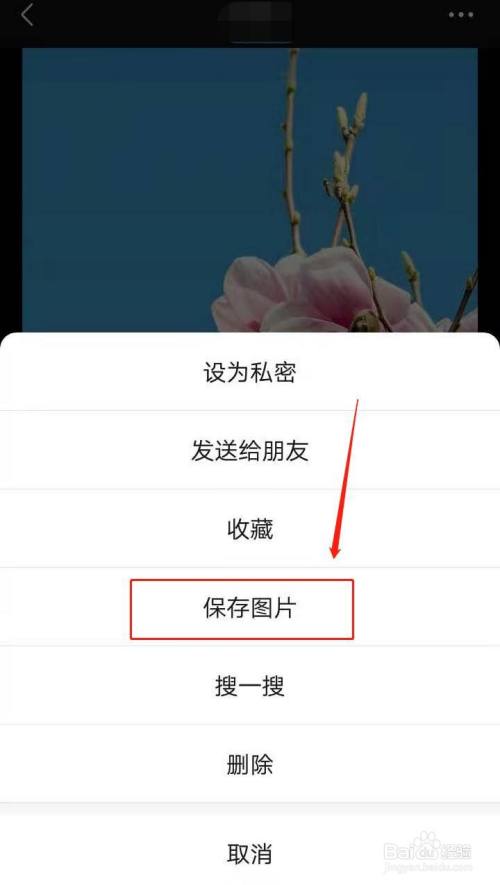 如何将发微信朋友圈时的照片保存到手机?