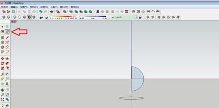 草图大师怎样绘制三维球体模型