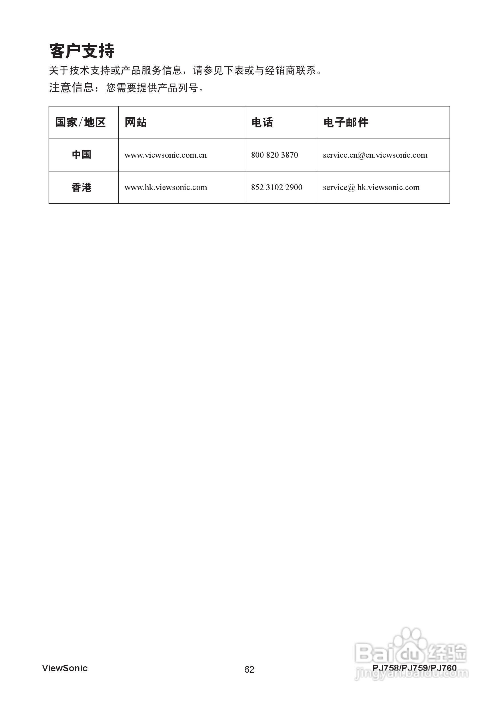 优派PJ758投影机使用说明书:[7]