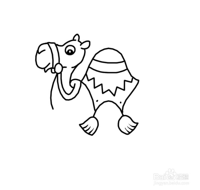 怎么画骆驼简笔画