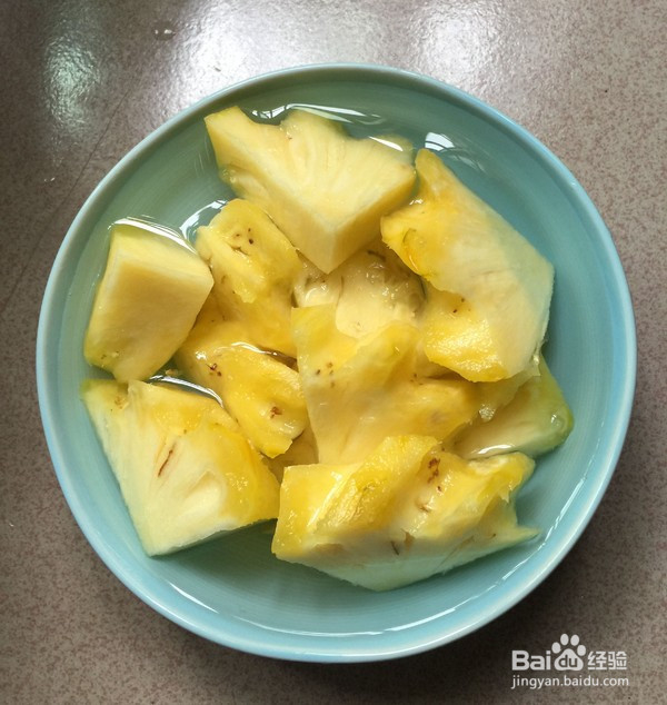 糖醋菠萝排骨的制作方法