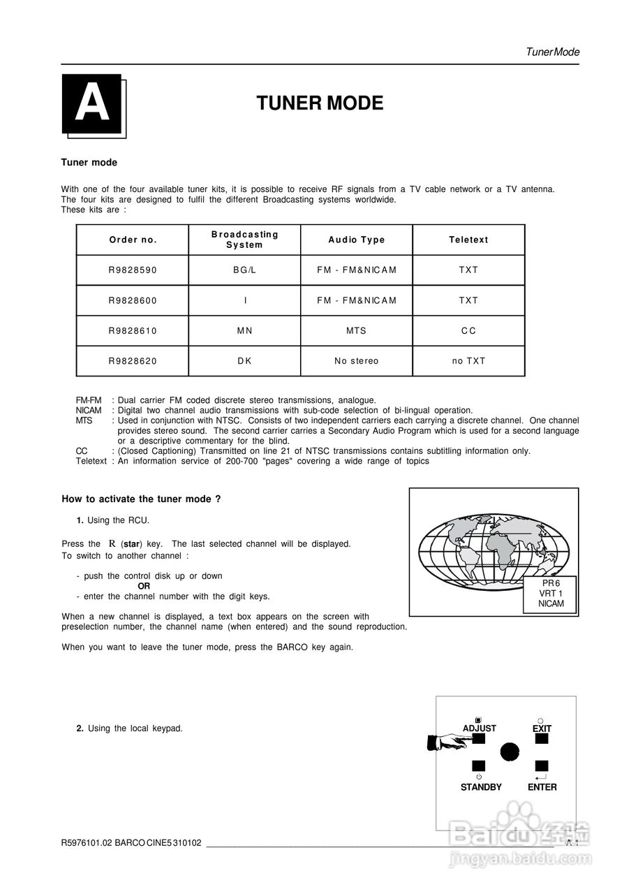 Barco巴可 Cine 5投影机说明书:[5]