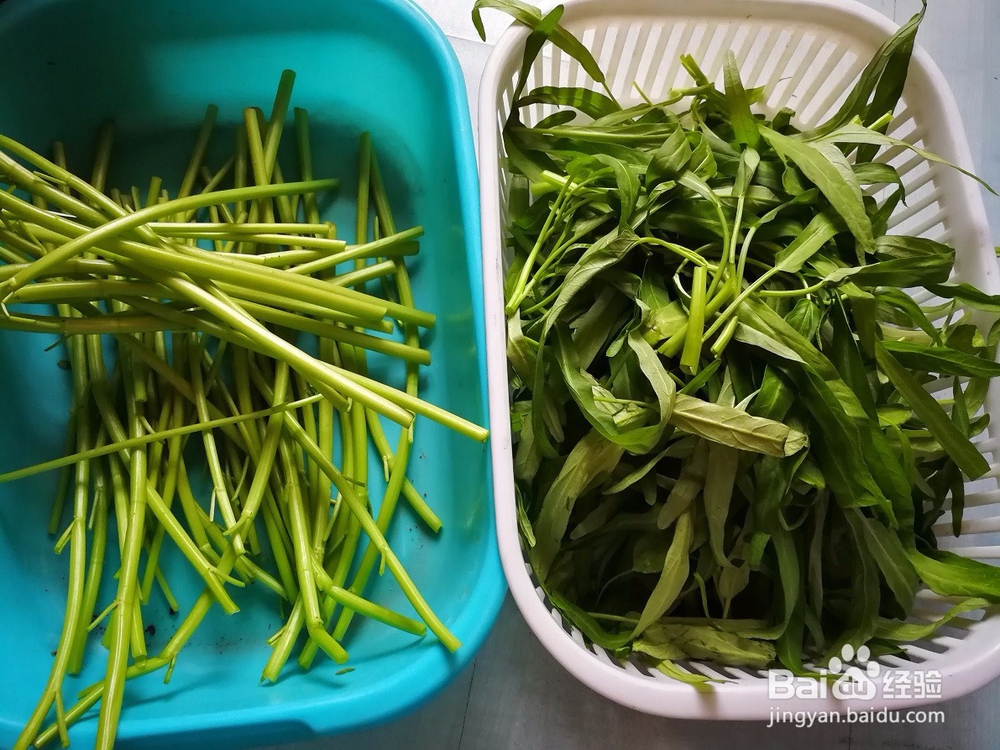 我家的私房菜-人人喜欢-清炒空心菜叶