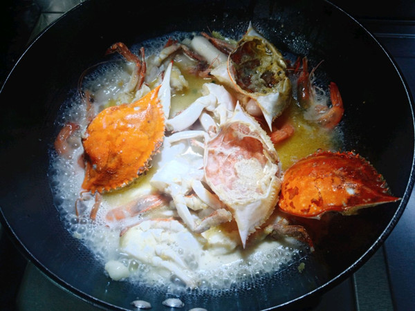 咖喱年糕炒梭子蟹