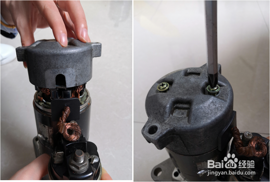 启动机的拆装方法!