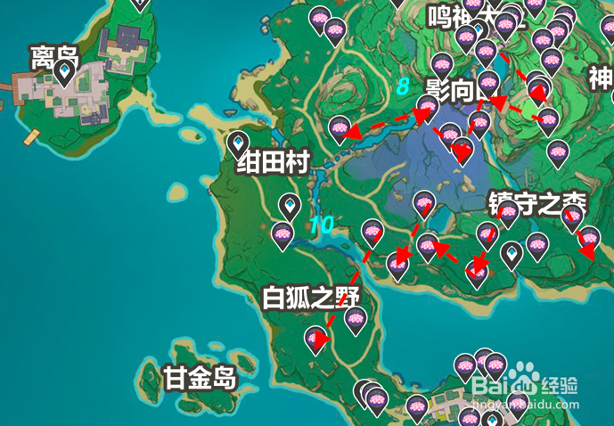 原神绯樱绣球采集路线大全