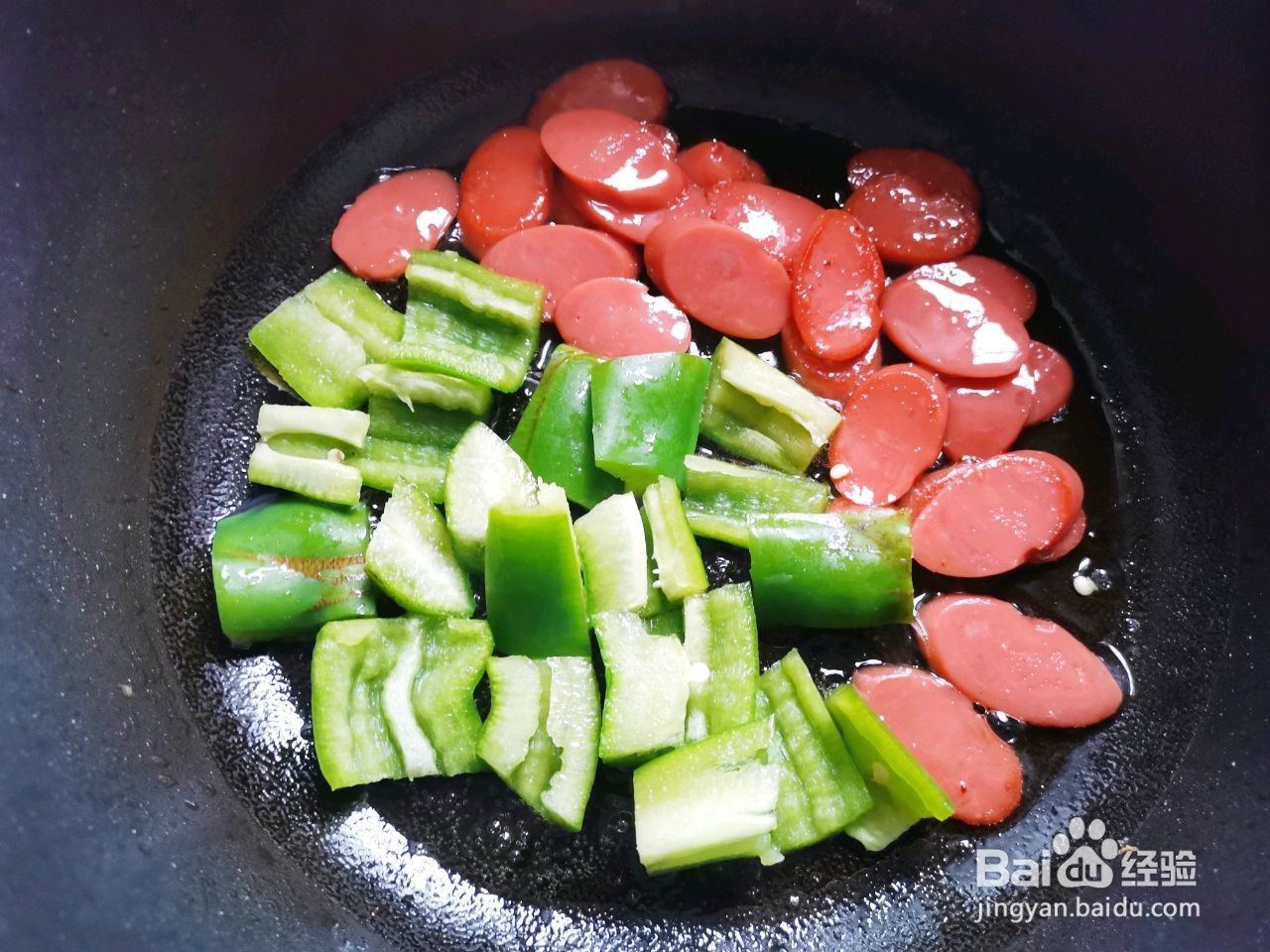 青椒火腿炒鸡蛋怎么做