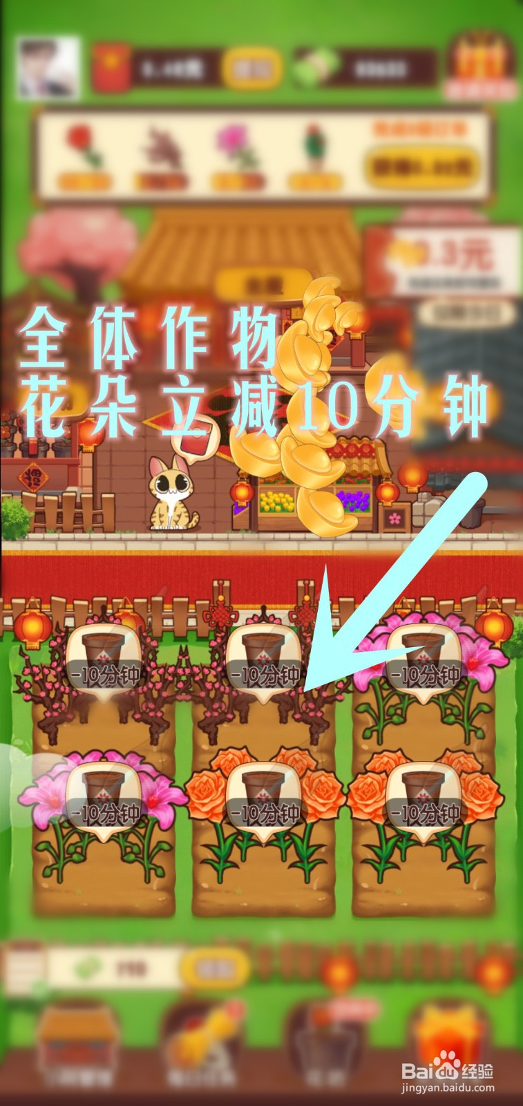 奶奶的小花圃游戏怎么加快作物花朵成熟