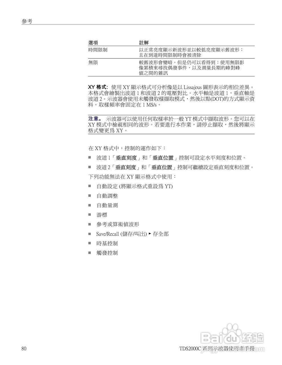Tektronix TDS2000C系列数位储存示波器说明书:[10]