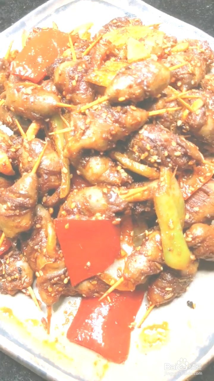如何制作牙签鸡心？