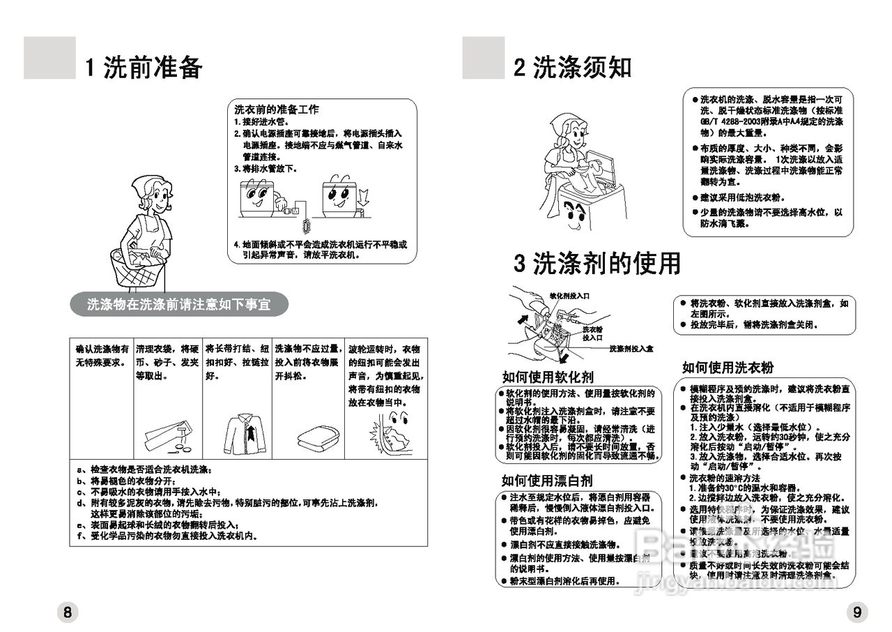 海爾xqb52-18全自動洗衣機使用說明書