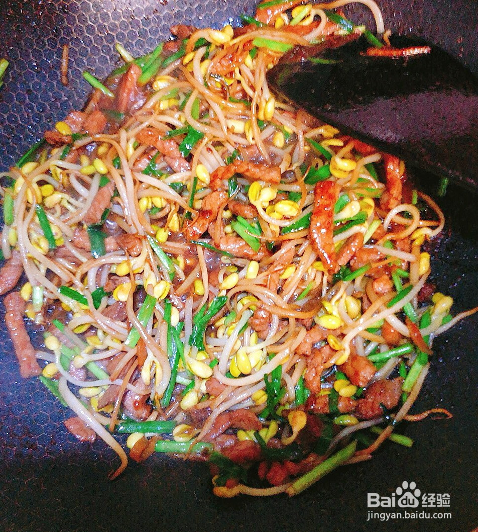豆芽肉丝面的做法