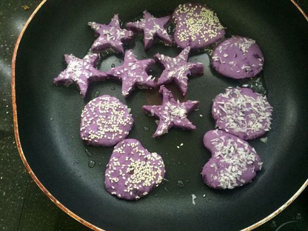 紫薯糯米奶酪饼