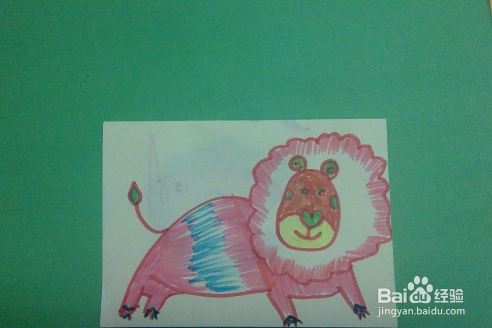 <b>简笔画怎么画奔跑的狮子的画法亲子互动学画狮子</b>