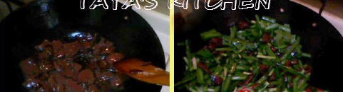 猪血炒韭菜怎么做