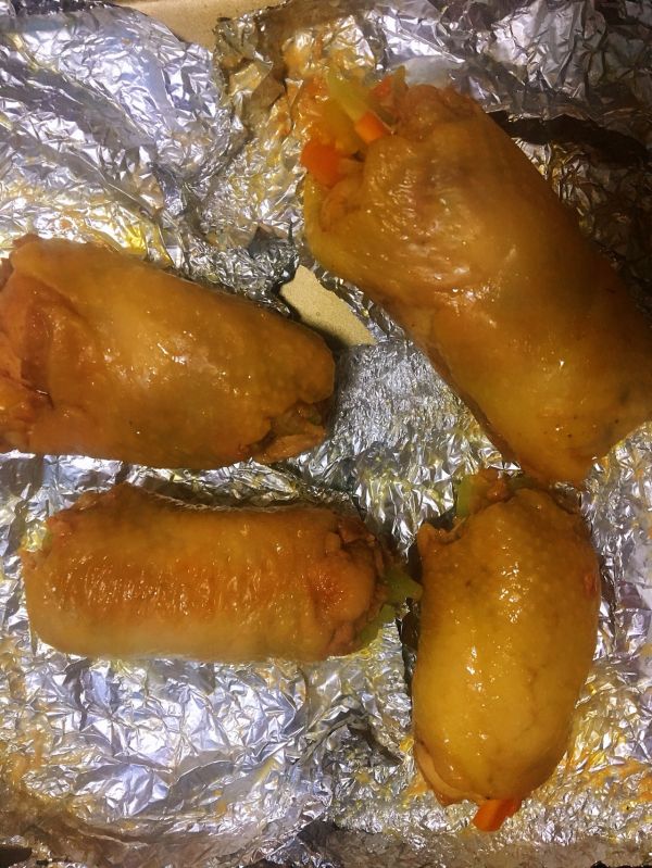 奥尔良烤鸡腿卷