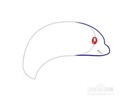 如何画简笔画小海豚