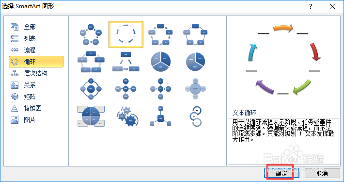 excel2010如何制作一个文本循环图