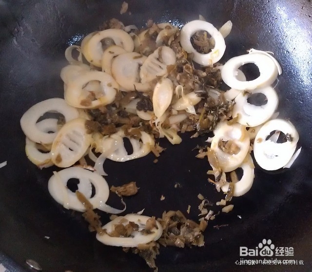 黑鱼二吃之雪菜春笋溜鱼片