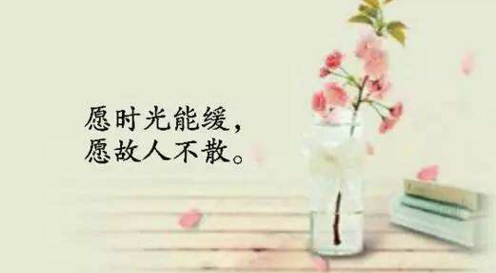 愿时光能缓，愿故人不散 这话什么意思