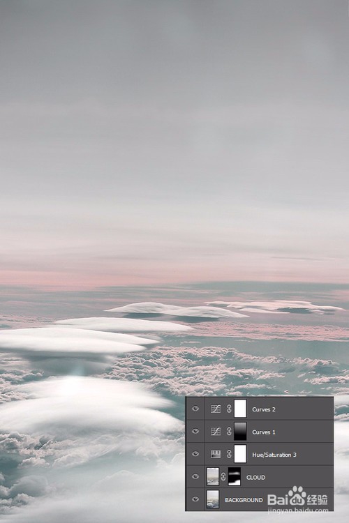 PS教程,逼真云端特效打造教学。