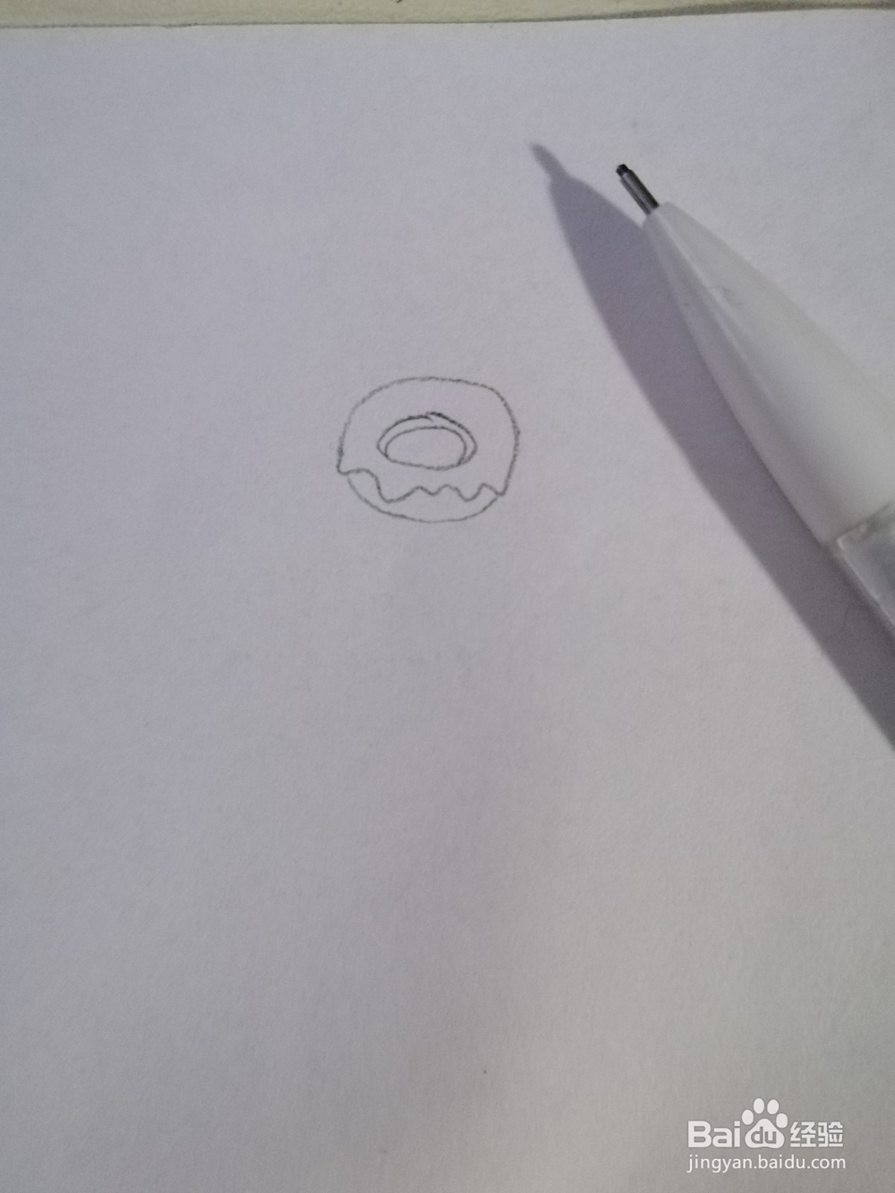 一个甜甜圈应该怎么画？