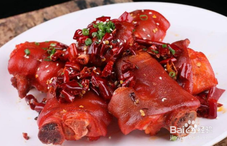 秘制椒麻猪蹄的做法