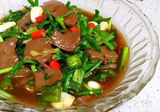 韭菜炒鸭血—男人的圣品!!
