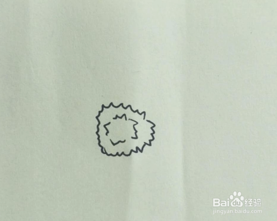 怎样画菊花的简笔画