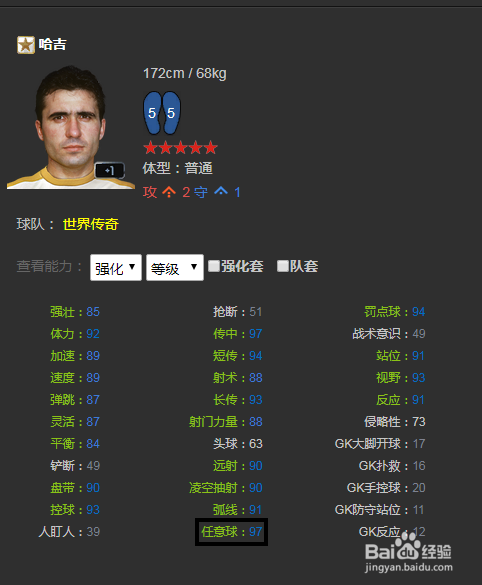 FIFA ONLINE 3球员能力值各数值作用（四）