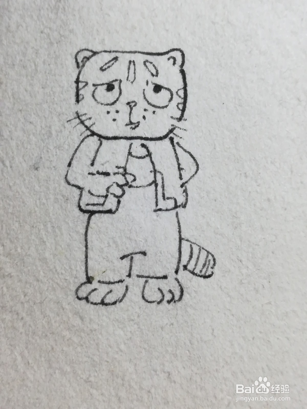 怎么画卡通大脸猫