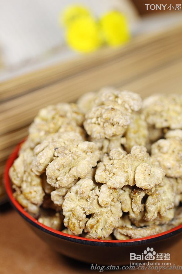 只要一个诀窍就能做出新年待客小零食---健康版糖霜桃仁