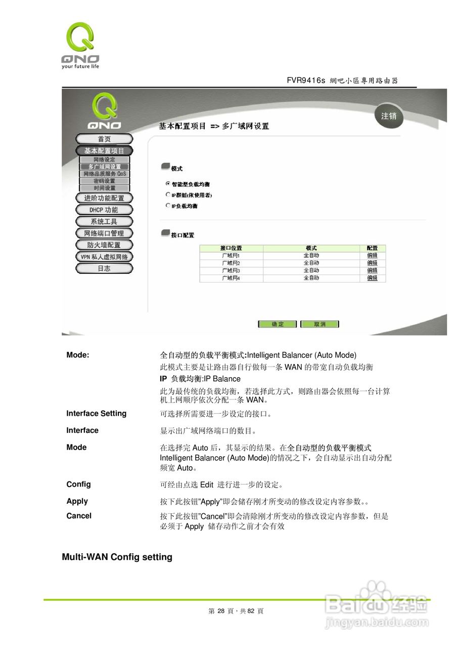 侠诺FVR9416S路由器使用说明书:[3]