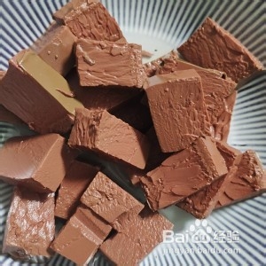 美味的韭菜炒鸭血
