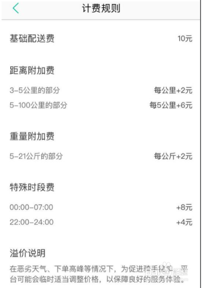 美团跑腿的收费规则介绍