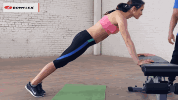 女生循序渐进练习俯卧撑—健身小白看过来