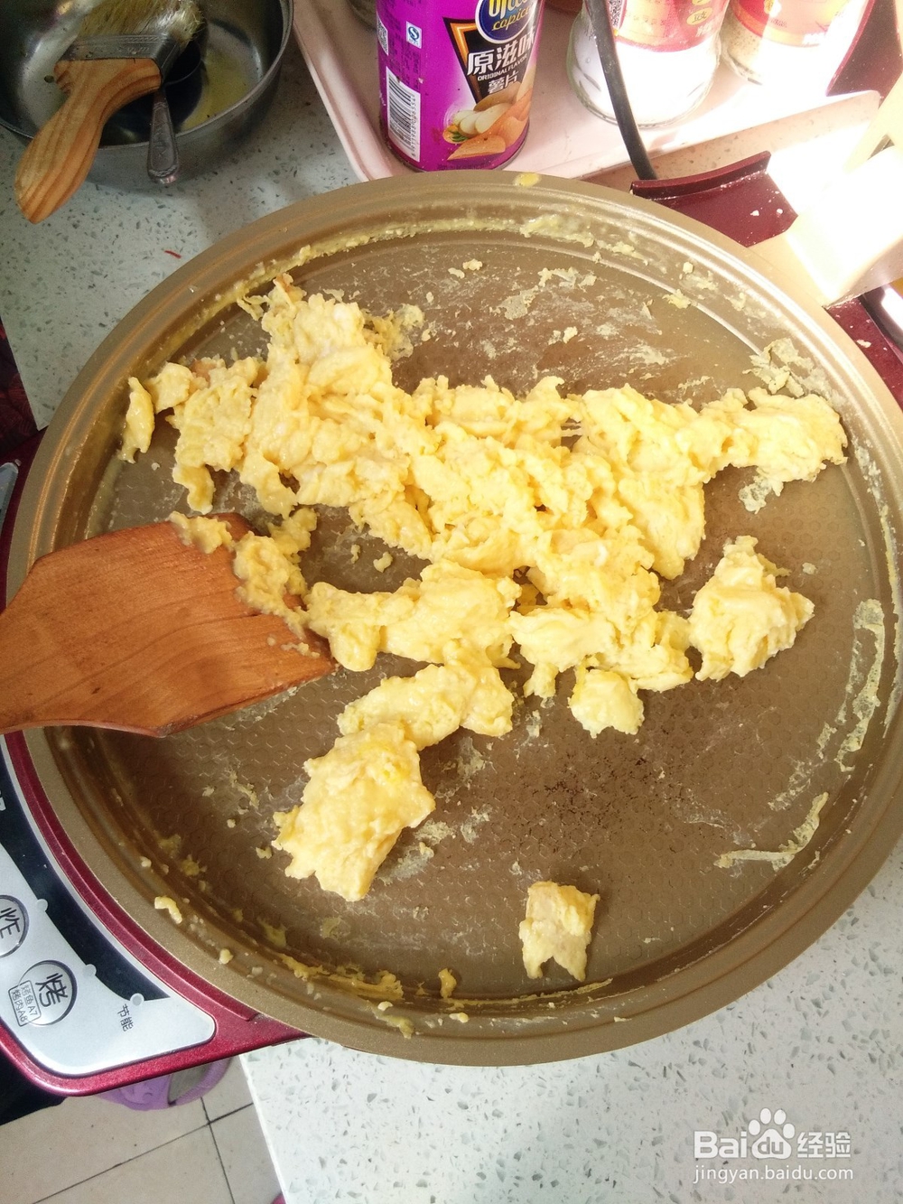 电饼铛无油炒蛋