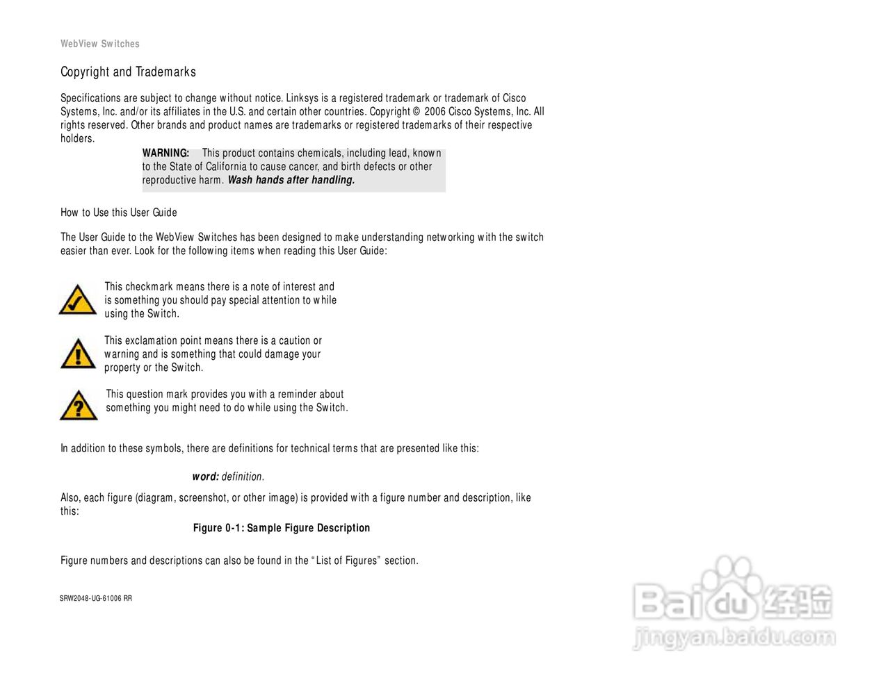 思科交换机SRW2016型使用说明书:[1]