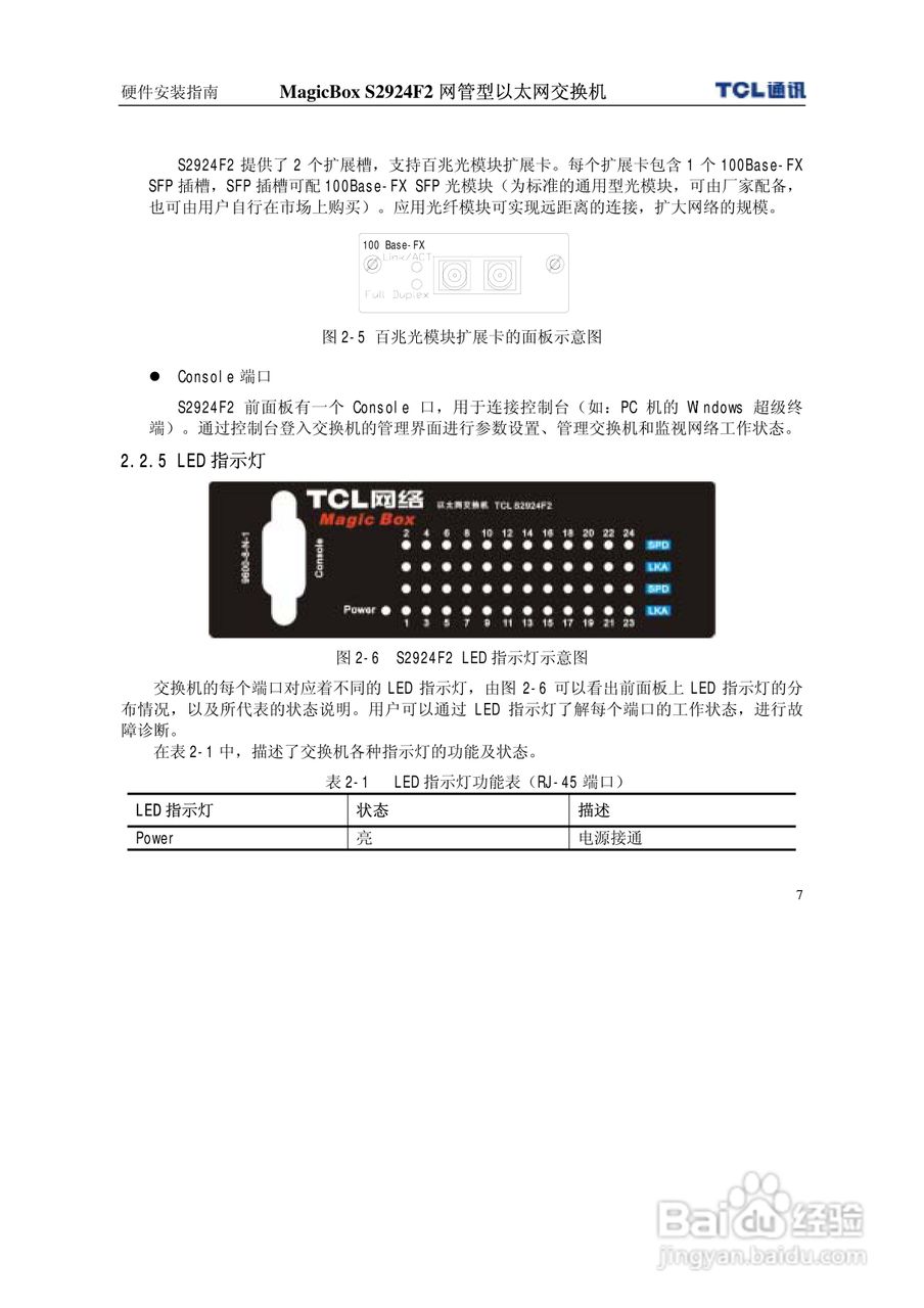TCL王牌交换机S2924F2型说明书:[2]