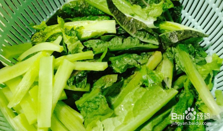 如何制作肉片炒莴笋叶