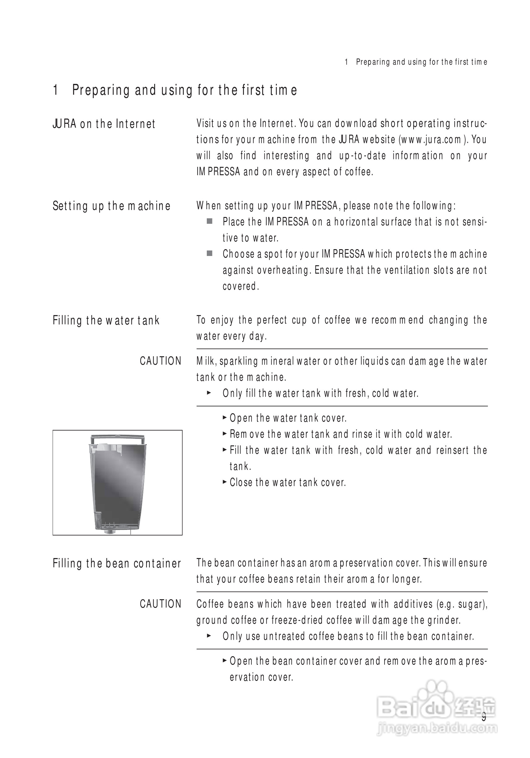 JURA IMPRESSA J9.3 One Touch TFT 咖啡机使用手册:[1]