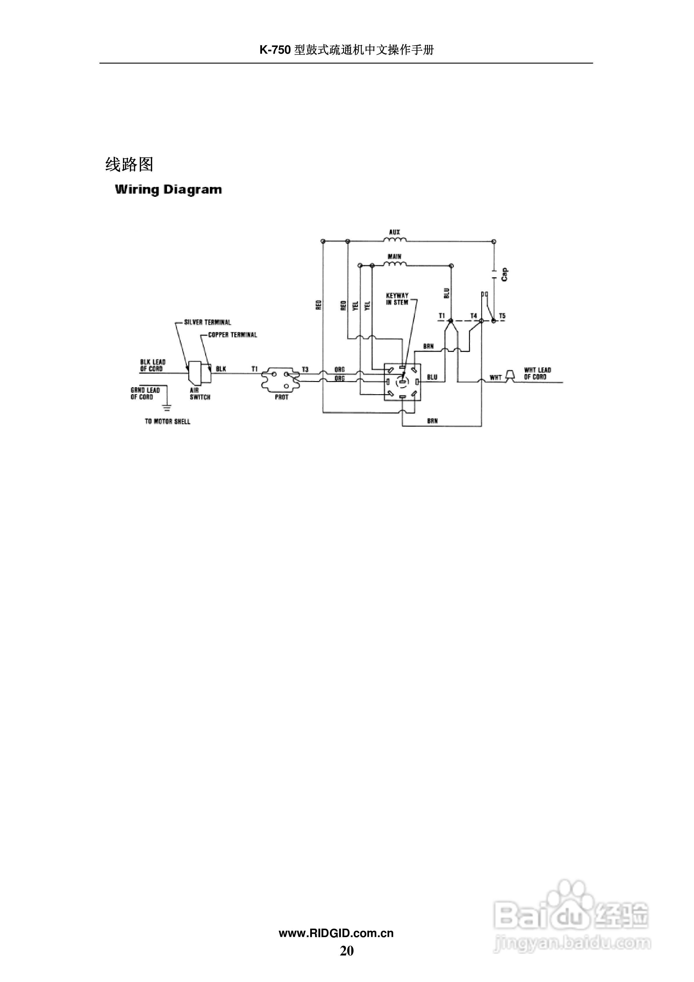 艾默生鼓式疏通机K-750中文操作手册:[3]