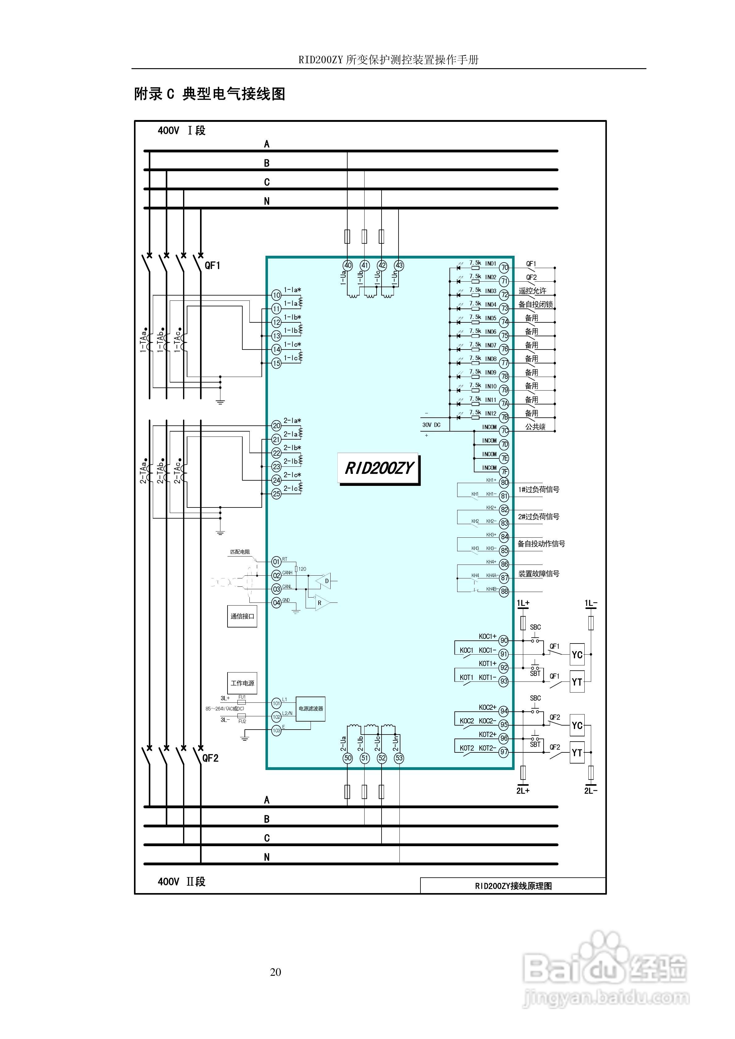 RID200ZY所变保护测控装置操作手册:[3]