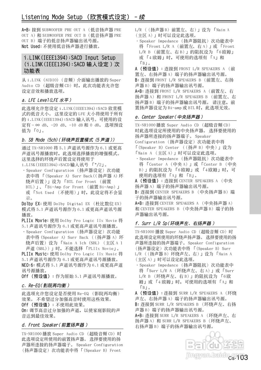 安桥AV接收机TX-NR1000型使用说明书:[6]