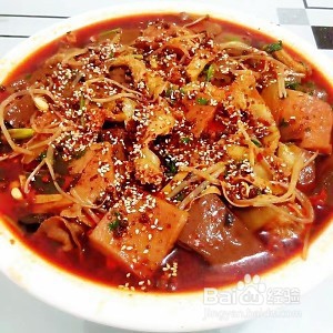 火辣的重庆毛血旺