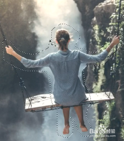 在ps中怎样将人物p消失